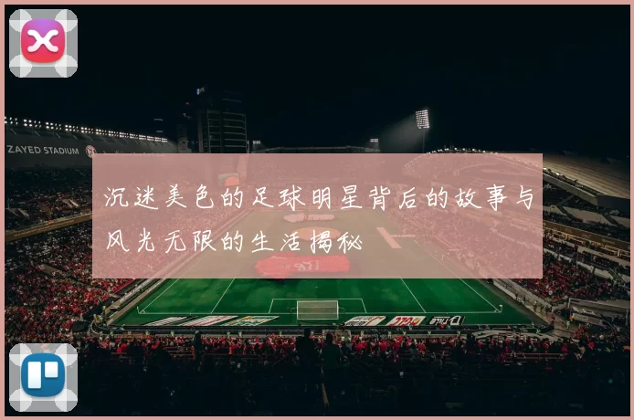 沉迷美色的足球明星背后的故事与风光无限的生活揭秘